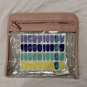 MONAT Clear Cosmetic Pouch and Nail Stickers